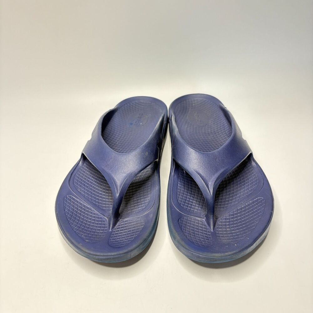 OOFOS OORIGINAL RECOVERY SANDALS Blue Mens Size M10/W12  Walking/Comfort/Beach